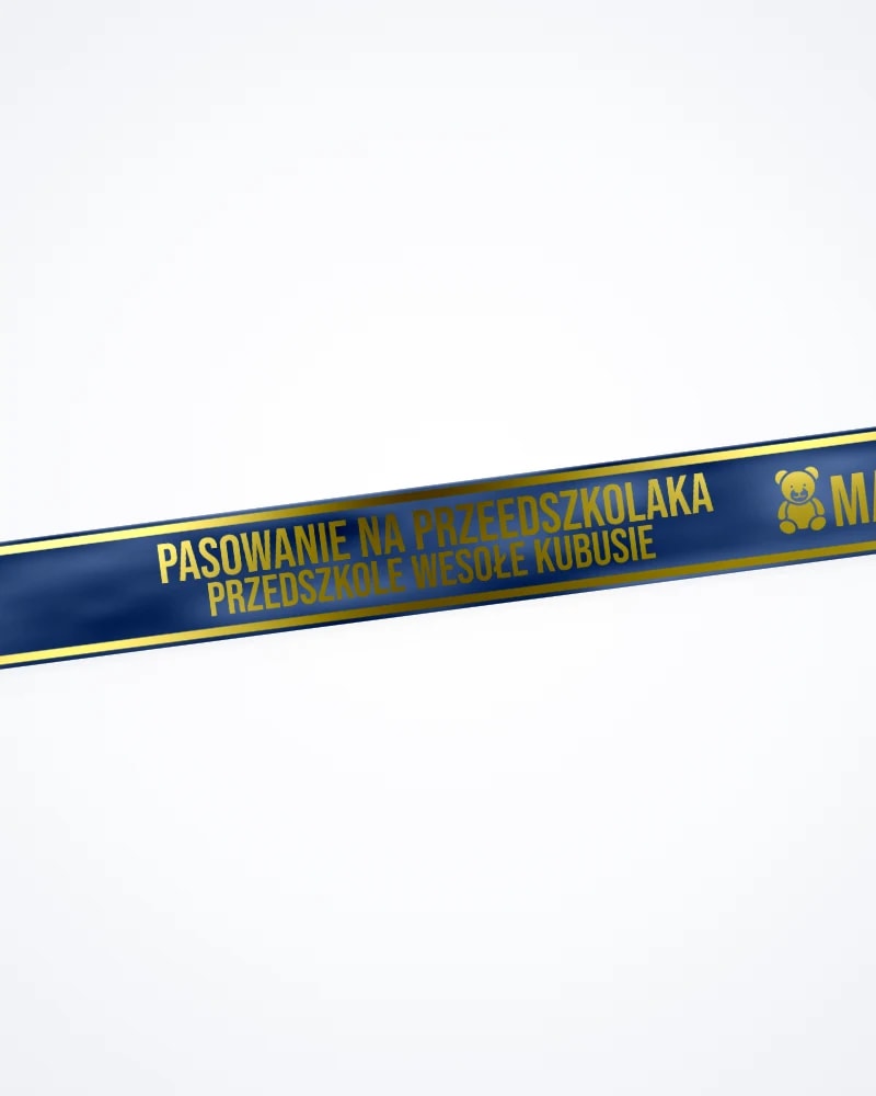 Personalizowana szarfa dla dzieci na pasowanie i uroczystości szkolne